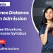 MBA Finance Distance Education Admission