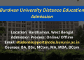 University of Burdwan Distance Education Admission 2025 | PG Courses, Eligibility, Courses & Fee