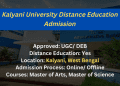 Kalyani University Distance Education Admission 2025 | Eligibility & Fee