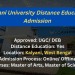 Kalyani University Distance Education Admission 2025 | Eligibility & Fee
