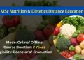 MSc Nutrition & Dietetics Distance Education 2025: Eligibility, Fee & Job