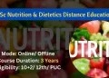 B.Sc Nutrition & Dietetics Distance Education Admission 2026: Eligibility, Syllabus & Fee