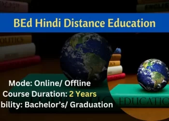 BEd Hindi Distance Education Admission
