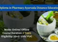 Diploma in Pharmacy Ayurveda Distance Education