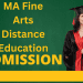 MA Fine Arts Distance Education Admission
