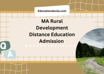 MA Rural Development Distance Education Admission