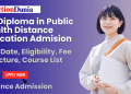 PG Diploma in Public Health Distance Education