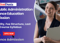 BA Public Administration Distance Education Admission