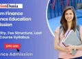 M.Com Finance Distance Education Admission