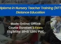 Distance Diploma in Nursery Teacher Training