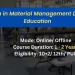 Diploma in Material Management Distance Education