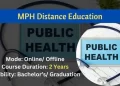 MPH Distance Education Admission