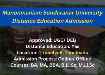 MSU Tirunelveli Distance Education