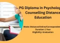 PG Diploma in Psychological Counselling Distance Education