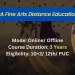 BA Fine Arts Distance Education