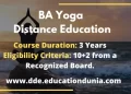 BA Yoga Distance Education Admission