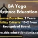 BA Yoga Distance Education Admission