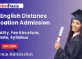 MA English Distance Education Admission