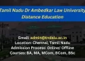 TNDALU Distance Education Admission