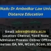 TNDALU Distance Education Admission