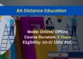 BA Distance Education