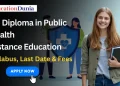 PG Diploma in Public Health Distance Education
