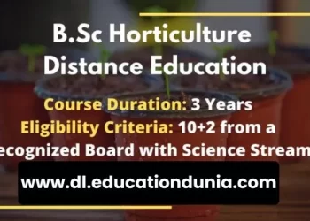 BSc Horticulture Distance Education