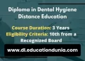 Diploma in Dental Hygiene Distance Education