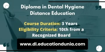 Diploma in Dental Hygiene Distance Education