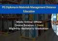 PG Diploma in Materials Management Distance Education