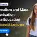 BA Journalism and Mass Communication Distance Education