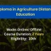 Diploma in Agriculture Distance Education