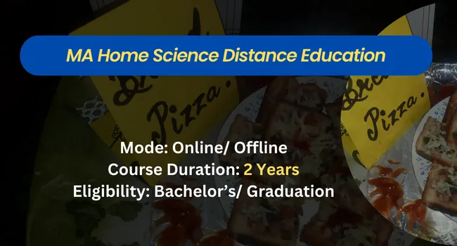 MA Home Science Distance Education