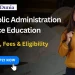 MA Public Administration Distance Education