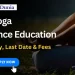 MA Yoga Distance Education Admission